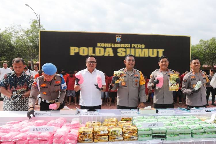 Polda Sumut Selamatkan 10,7 Juta Jiwa dari Ancaman Narkoba Sepanjang Tahun 2024
