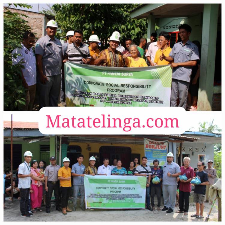 Laksanakan Program CSR, PT.Pantja Surya Salurkan Bantuan Sembako Kepada Warga Sekitar Perusahaan