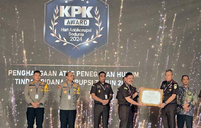 KPK Award 2024, Kejati Sumut Terbaik I Kategori Penyelesaian Penanganan Perkara Tipikor Tingkat Kejaksaan Tinggi se-Indonesia