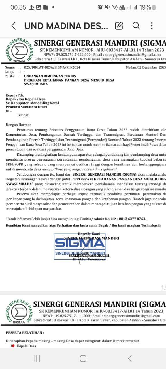 Miliaran Rupiah Dana Desa Diduga Terkuras untuk Bimtek di Madina: Investigasi Diperlukan