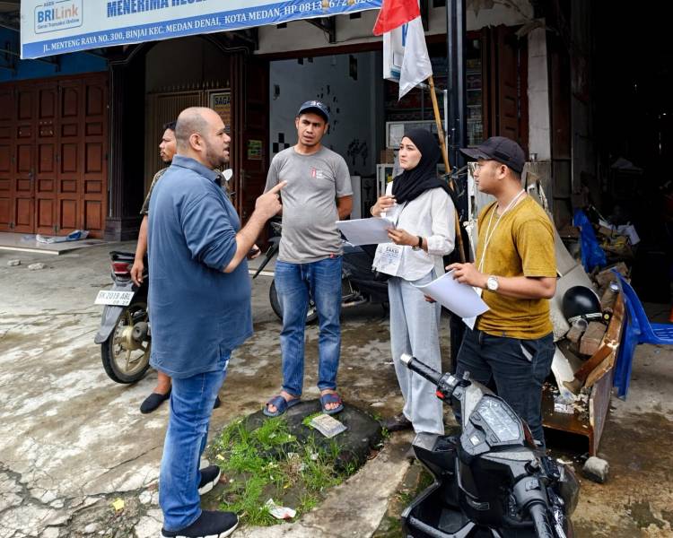 Kepala BSN DPD Golkar Medan Tinjau TPS