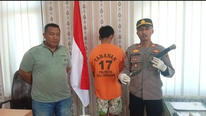 Dua Nelayan Pantai Labu Dibacok Pria Mabuk, Pelaku Ditangkap