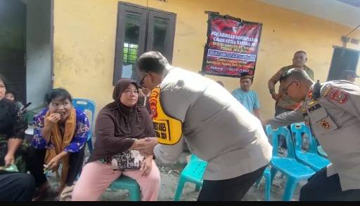 Sampaikan Belasungkawa, Kapolrestabes Medan Kunjungi Kediaman Keluarga BS