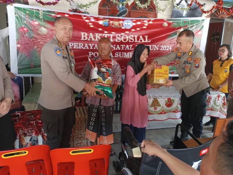 Bakti Sosial KKR Natal 2024: Polda Sumut Berikan Dukungan bagi Warga yang Membutuhkan