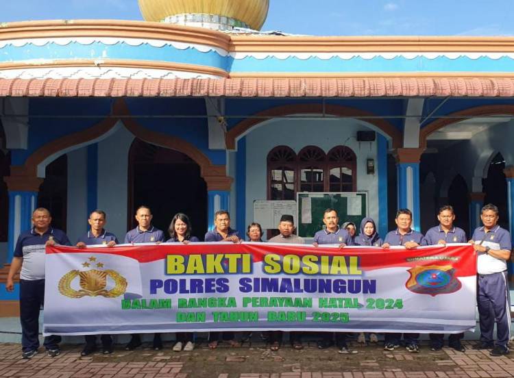 Polres Simalungun Gelar Bakti Religi di Dua Rumah Ibadah Sambut Natal 2024 dan Tahun Baru 2025