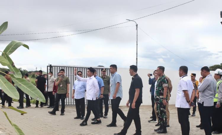 Pj Sekdaprov Sumut  Dampingi Wapres Gibran Tinjau Taman Kolam Retensi Martubung