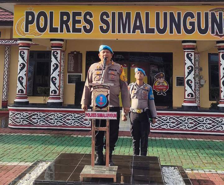 Kasi Propam Polres Simalungun Pimpin Apel Pagi