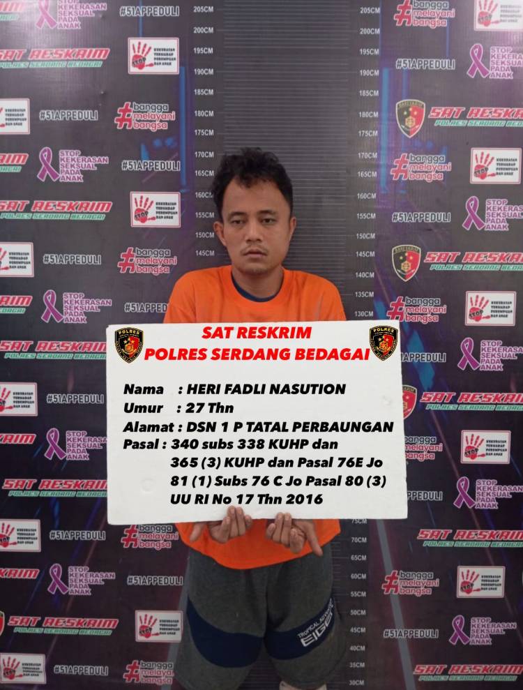 Kasus Mayat dalam Goni: Pelaku Pembunuhan Pelajar di Sergai Ditangkap dan Didor