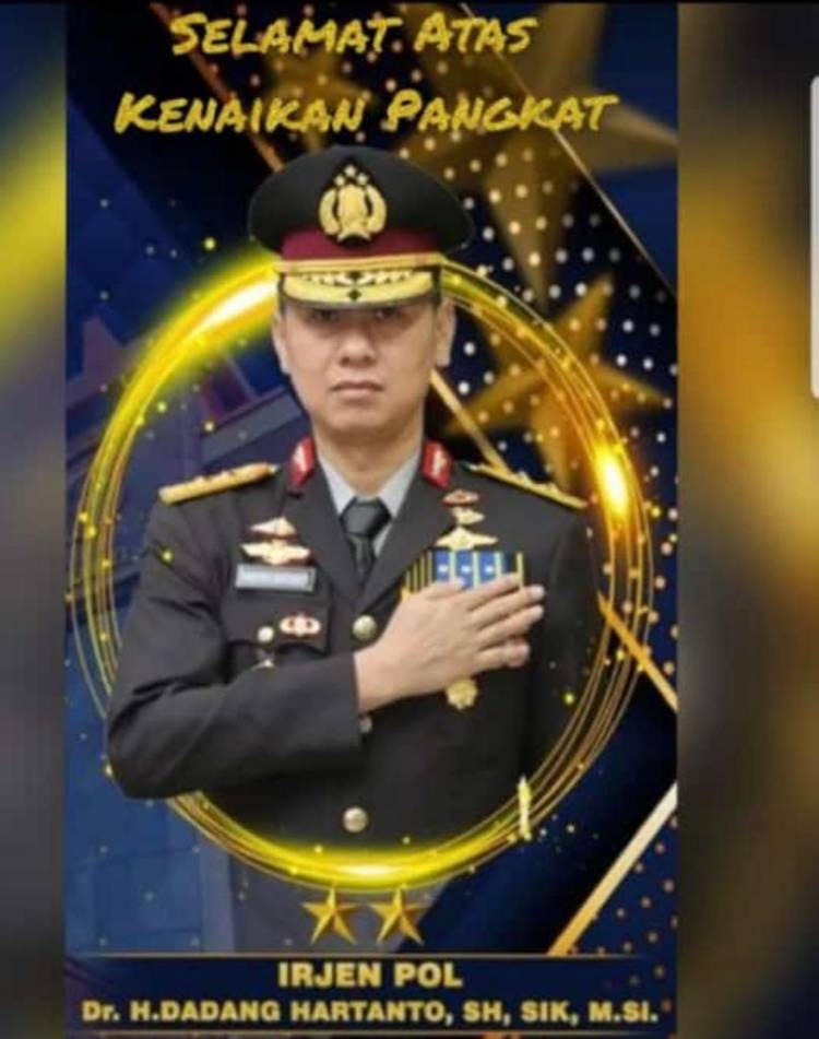 Dadang Hartanto Resmi Sandang Pangkat Inspektur Jenderal Polisi