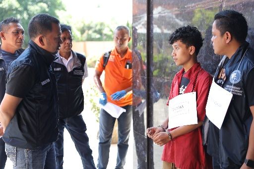 Ditresnarkoba Polda Sumut Gelar Prarekonstruksi Kasus Narkoba di Mahkota Hall & KTV Tersya