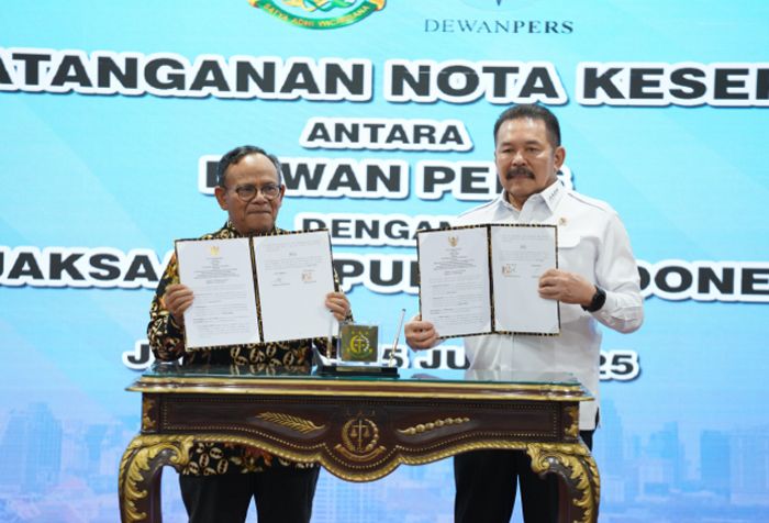 Kolaborasi Dukung Penegakan Hukum di Indonesia, Kejaksaan RI dan Dewan Pers Tandatangani Nota Kesepahaman