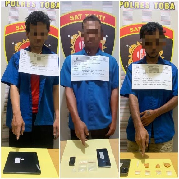 Tiga Warga Laguboti Ditangkap Polres Toba, Ini Kasusnya