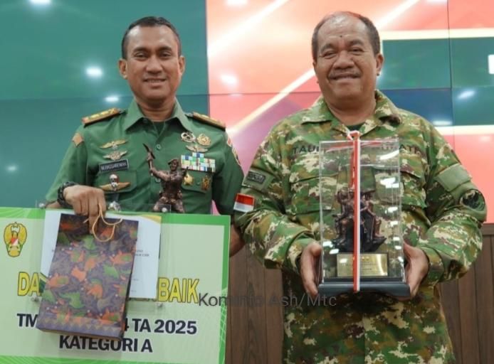 Dua penghargaan Nasional TMMD Ke 124 Diraih Dandim 0208 Asahan Dan Bupati