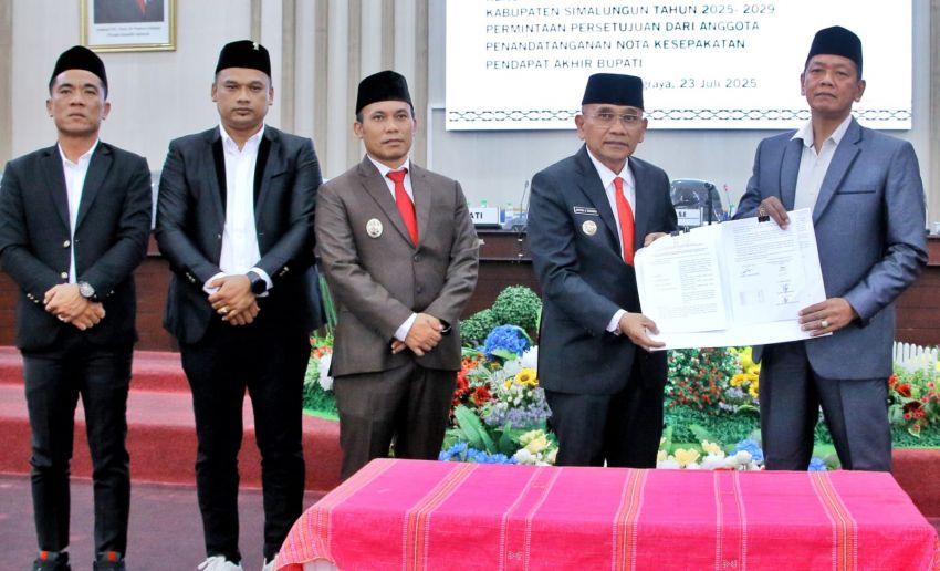 DPRD Setujui Ranperda RPJMD Tahun 2025-2029 Pemkab Simalungun