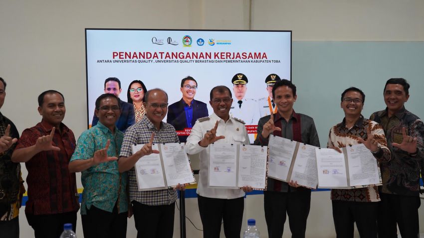 Pemkab Toba - Universitas Quality Teken MoU  Tingkatkan Kualitas SDM