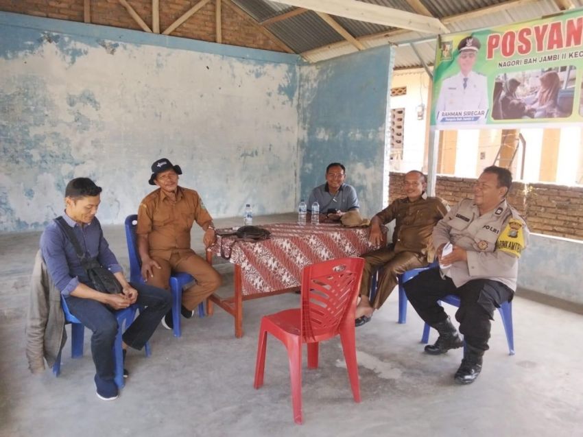 Cegah Karhutla dan Narkoba, Polsek Tanah Jawa Aktif Sosialisasi