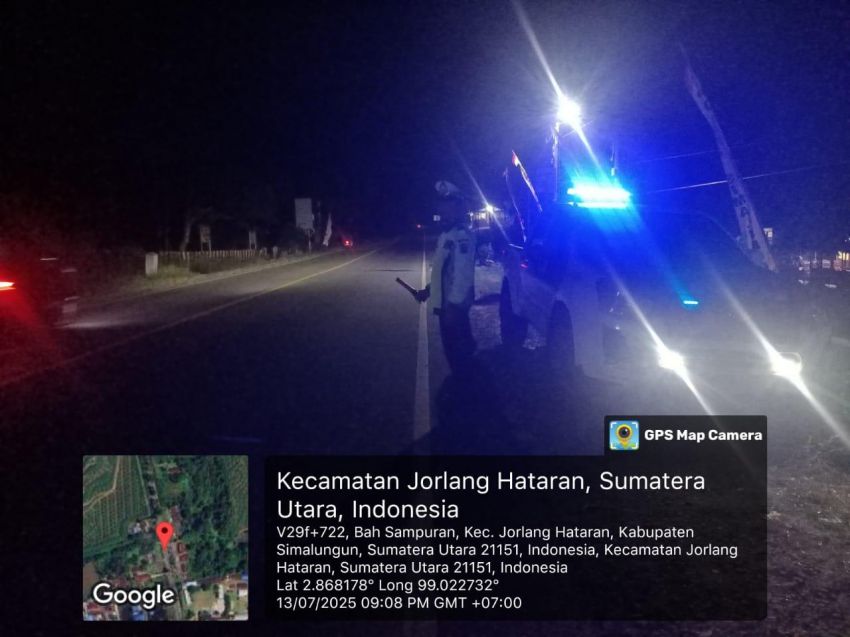 Polres Simalungun Jaga Keamanan Jalan Raya, Patroli Malam Cegah Balap Liar dan Begal