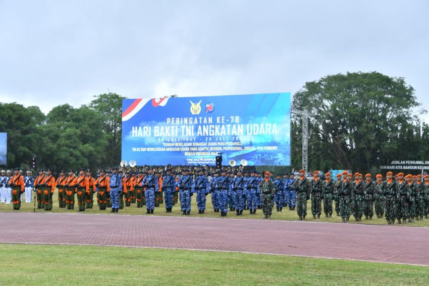Danlanud Sultan Hasanuddin Hadiri Upacara Peringatan Ke-78 Hari Bakti TNI AU di Yogyakarta