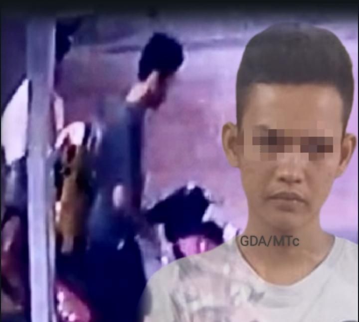Fauzi Nyolong Alat Pres Tutup Minuman Juice