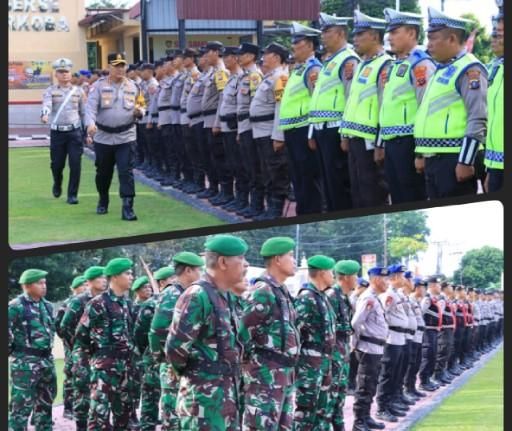 Polres Labuhanbatu Gelar Apel Pasukan Operasi Patuh Toba 2025