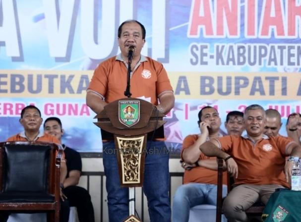 Turnamen Bola Volley Antar Club Dibuka Bupati Asahan