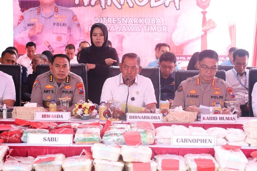 3.000 Kasus, 3.800 Tersangka: Polda Jatim Ungkap Darurat Narkoba dalam 6 Bulan, 1,2 Juta Jiwa Diselamatkan