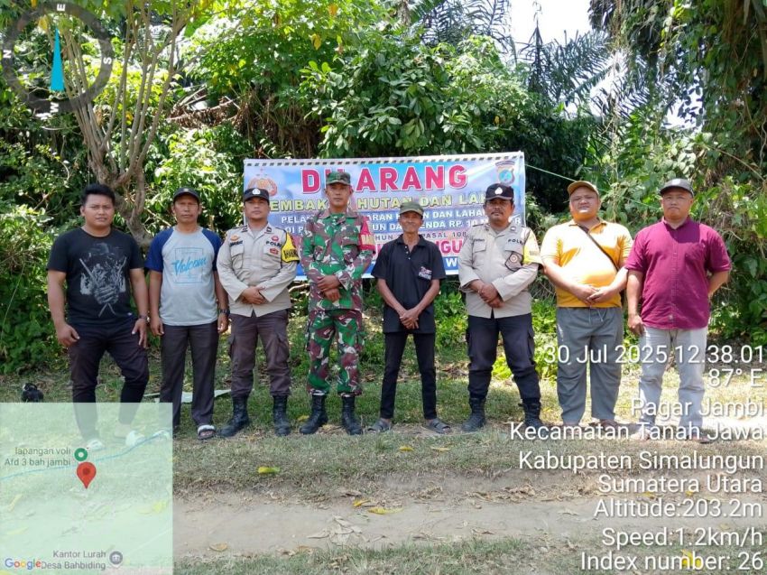 Polsek Tanah Jawa Jaga Stabilitas Kamtibmas: Patroli Dialogis Hutan Cegah Karhutla