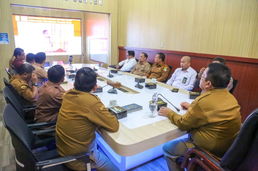 Wesly Zoom Meeting dari Command Center Peluncuran 80.081 Kopdeskel Merah Putih di Jawa Tengah