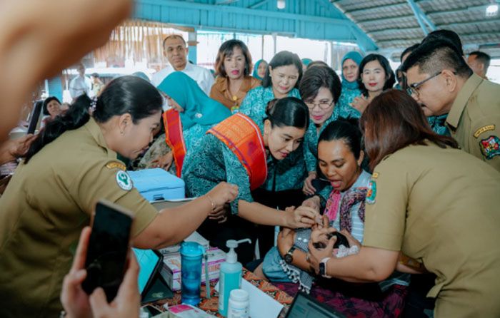 Ketua TP PKK Sumut  Kahiyang Ayu Tinjau Posyandu, Pastikan Layanan Kesehatan dan Pemberdayaan di Desa Berjalan Baik