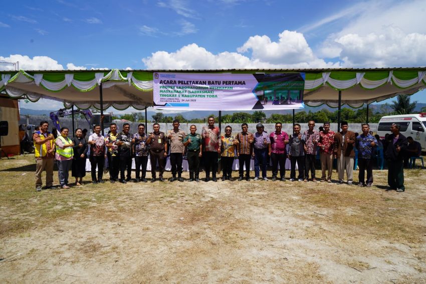 Peletakan Batu Pertama Labkesmas, Bupati : Ini Salah Satu Transformasi Kesehatan