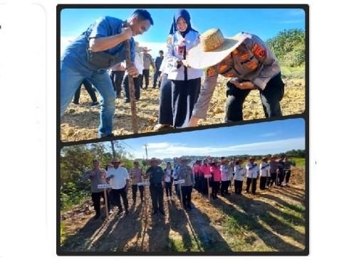 Polsek Bilah Hulu, Polres Labuhanbatu Dukung Program Swasembada Pangan 2025