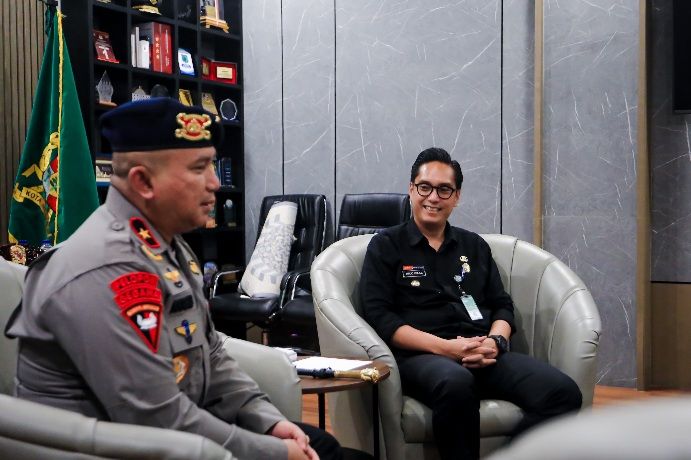 Terima Kunjungan Danpas Brimob I, Rico Waas Berharap Brimob Dapat Bantu Atasi Tawuran di Medan Utara