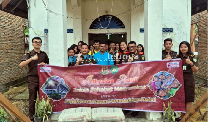 Adhyaksa Peduli Kejari Mandailing Natal Dukung Pembangunan Gereja HKI 1 Janji Matogu