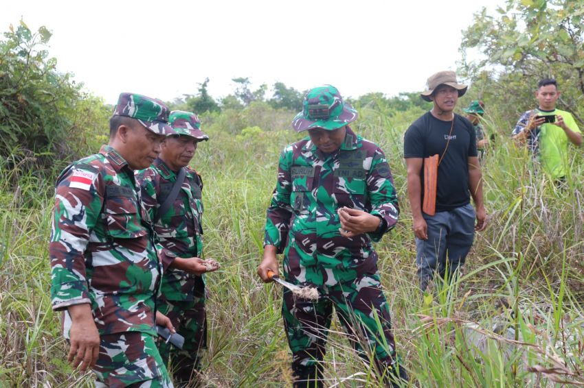 Dandim 0318/Natuna Tinjau 60 Hektare Lahan Pertanian