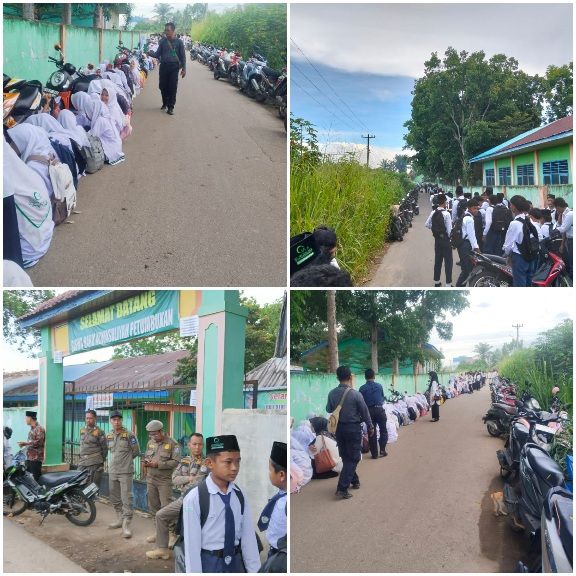 Gedung Sekolah Disegel Bupati, Siswa Al Washliyah Belajar di Jalan