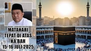 Pada 15 dan 16 Terjadi Fenomena Matahari  Tepat di Atas Ka'bah