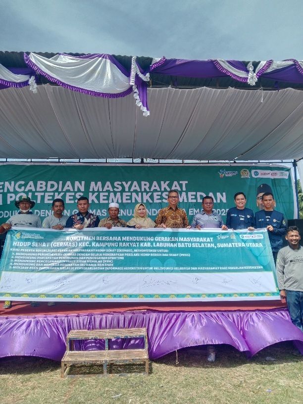Pengabdian Masyarakat Poltekes Kemenkes Medan Sosialisasi Germas Bersama Komisi IX DPR RI