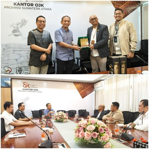 PT Pegadaian Kanwil 1 Medan Audensi OJK Sumut: Bahas Potensi Kerjasama