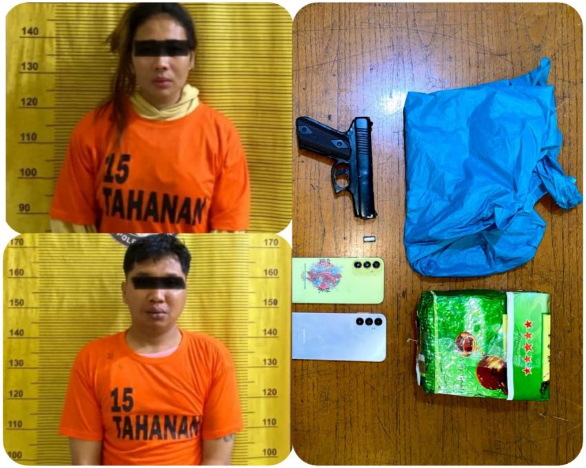 Pasutri  Tembak Petugas Saat Disergap Bawa 1 Kg Sabu