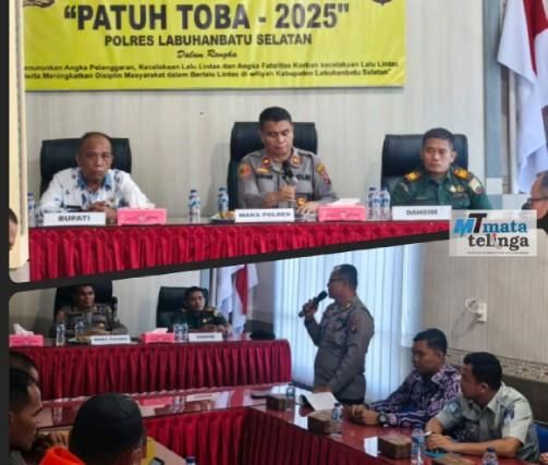 Polres Labusel Gelar Rapat Koordinasi Lintas Sektoral Operasi "Patuh Toba 2025