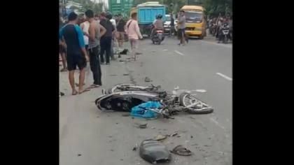 Wanita Pengendara Motor Tewas Mengenaskan Dilindas Truk