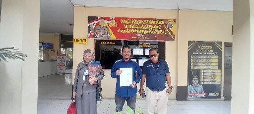 Epza Berikan Keterangan di Polsek Medan Timur Terkait Rekenink PB-PASU yang Dirubah
