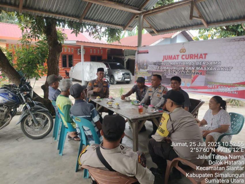 Jumat Curhat Polsek Tanah Jawa Buka Hati untuk Rakyat