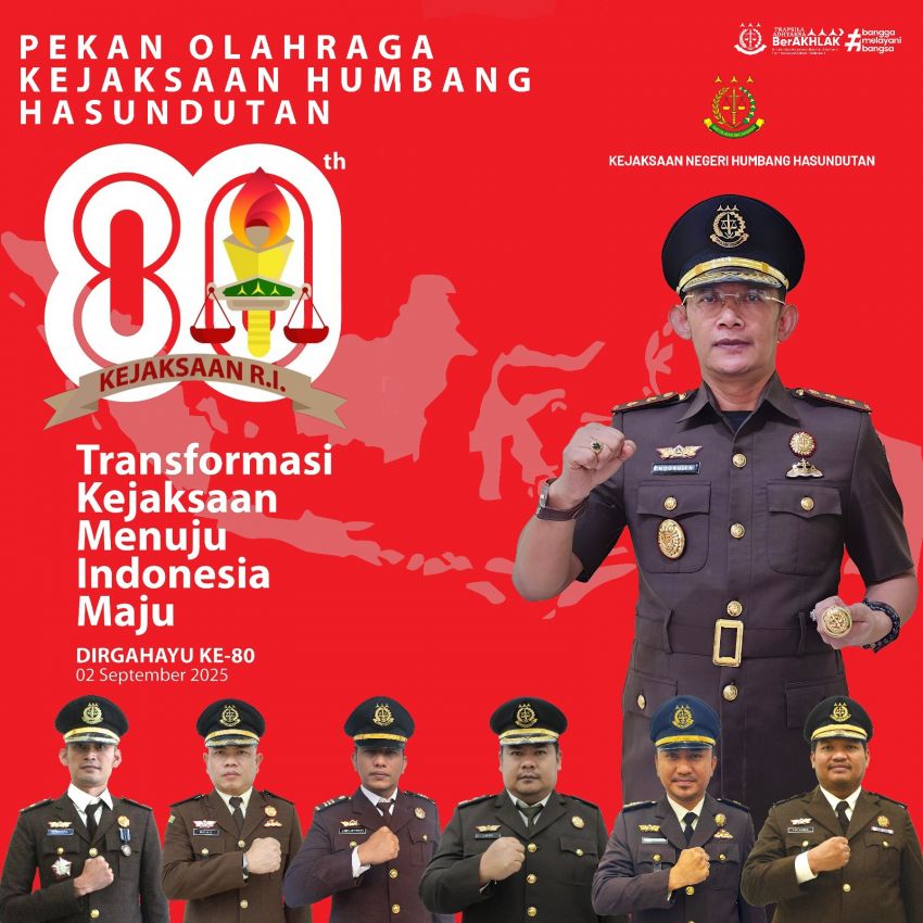Hari Lahir Kejaksaan, Kejari Humbahas Gelar Pekan Olahraga