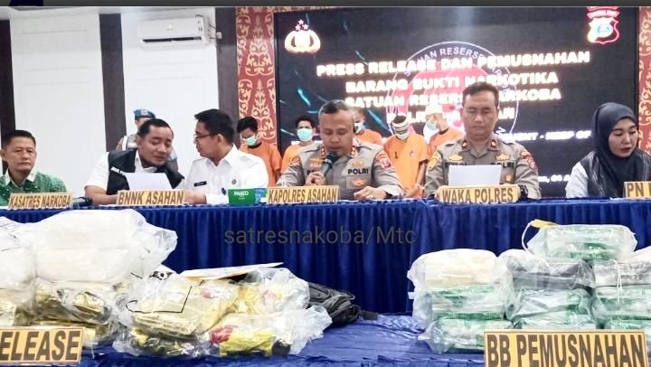 Peredaran 33 Kg Sabu Digagalkan Satres Narkoba Asahan