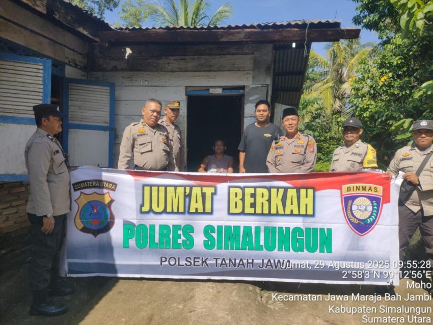 Polsek Tanah Jawa Polres Simalungun Gelar Jumat Berkah