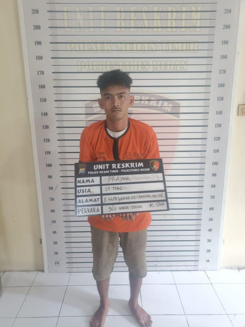 Polsek Medan Timur Tangkap Spesialis Maling Spion Mobil