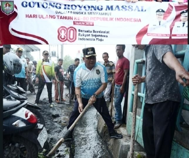Dalam Rangka Sambut Hari Kemerdekaan RI, Pemkab Asahan Perkuat Budaya Gotong Royong