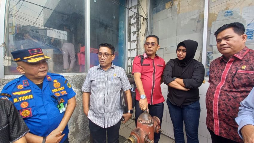 Hasil Sidak Pansus DPRD Raperda P2K Alat Pemadam Kebakaran di Pasar Petisah dan Pusat Pasar Rusak