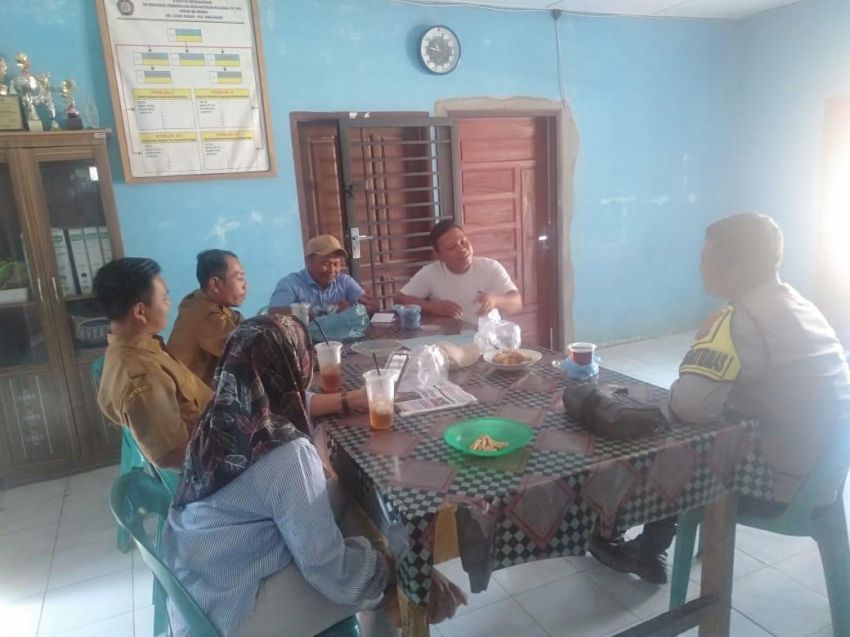 Polsek Bosar Maligas Perkuat Sinergi dengan Perangkat Desa